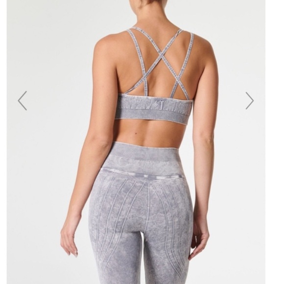 Nux SET Mesa Legging + Levitate Seamless Yoga Sports Bra | Stone Wash | M - Picture 3 of 11